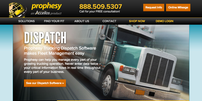Accellos updates Prophesy Transportation Solutions website