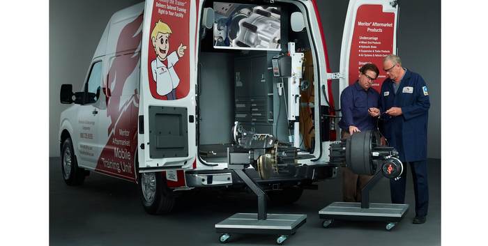 Meritor mobile training truck visits St. Louis for training session