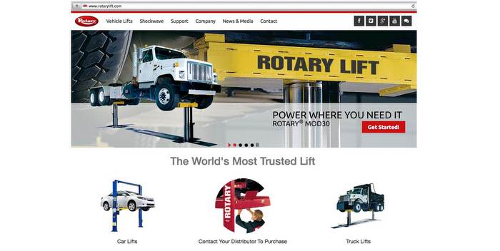 New Rotary Lift Homepage