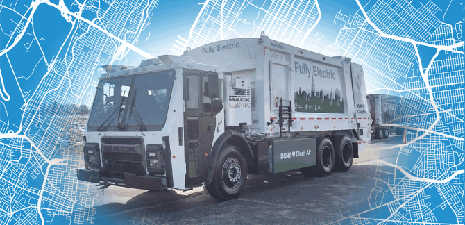 Mack Trucks New York City Sanitation Electric Truck