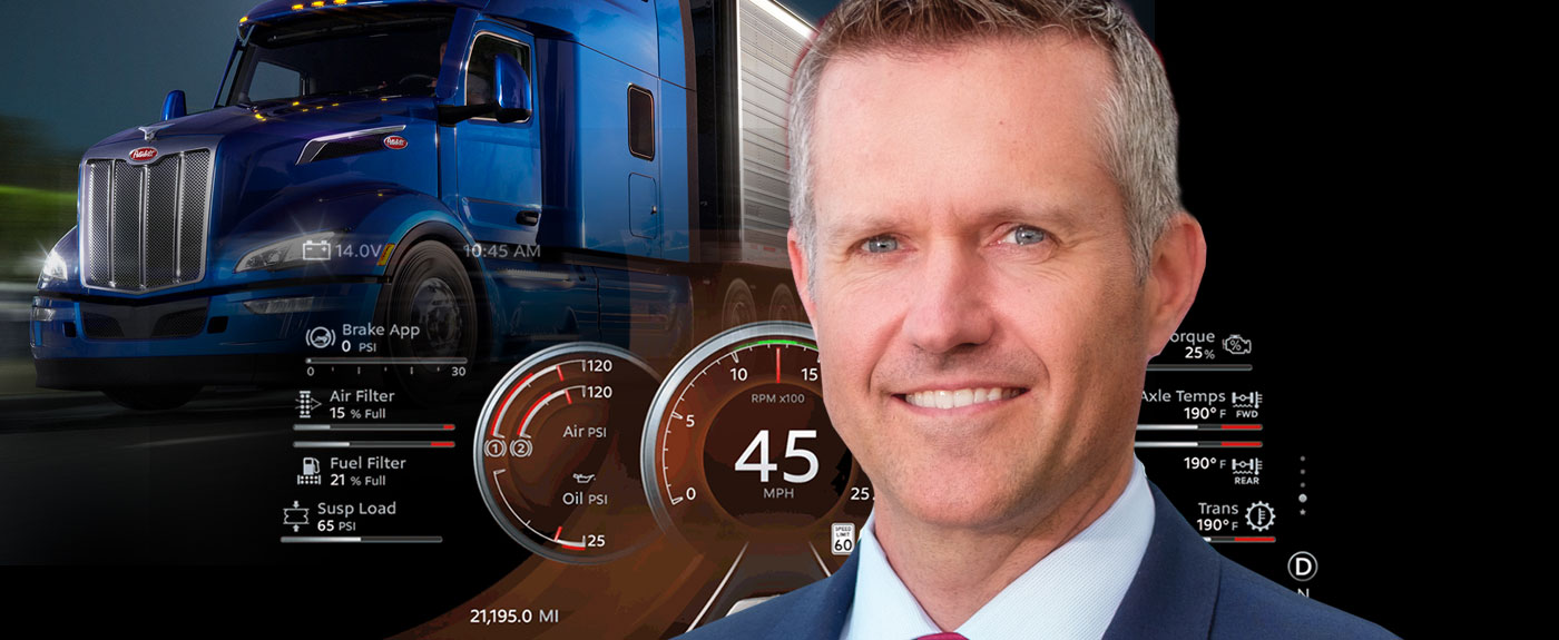 Peterbilt GM Jason Skoog talks next-gen 579 truck technology, fuel  efficiency